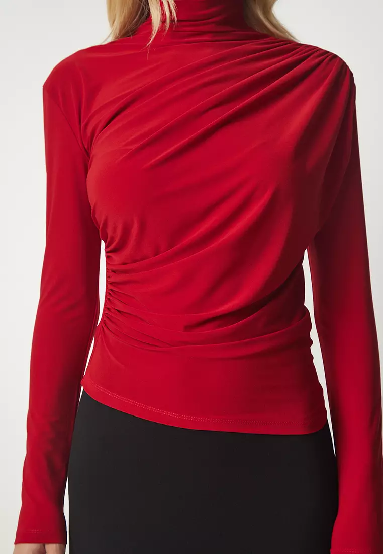 Basic Shirred Detail Blouse