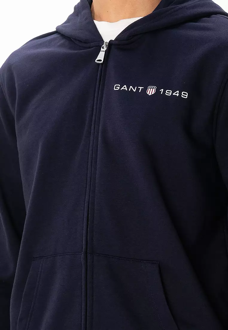 Printed Graphic Zip Hoodie