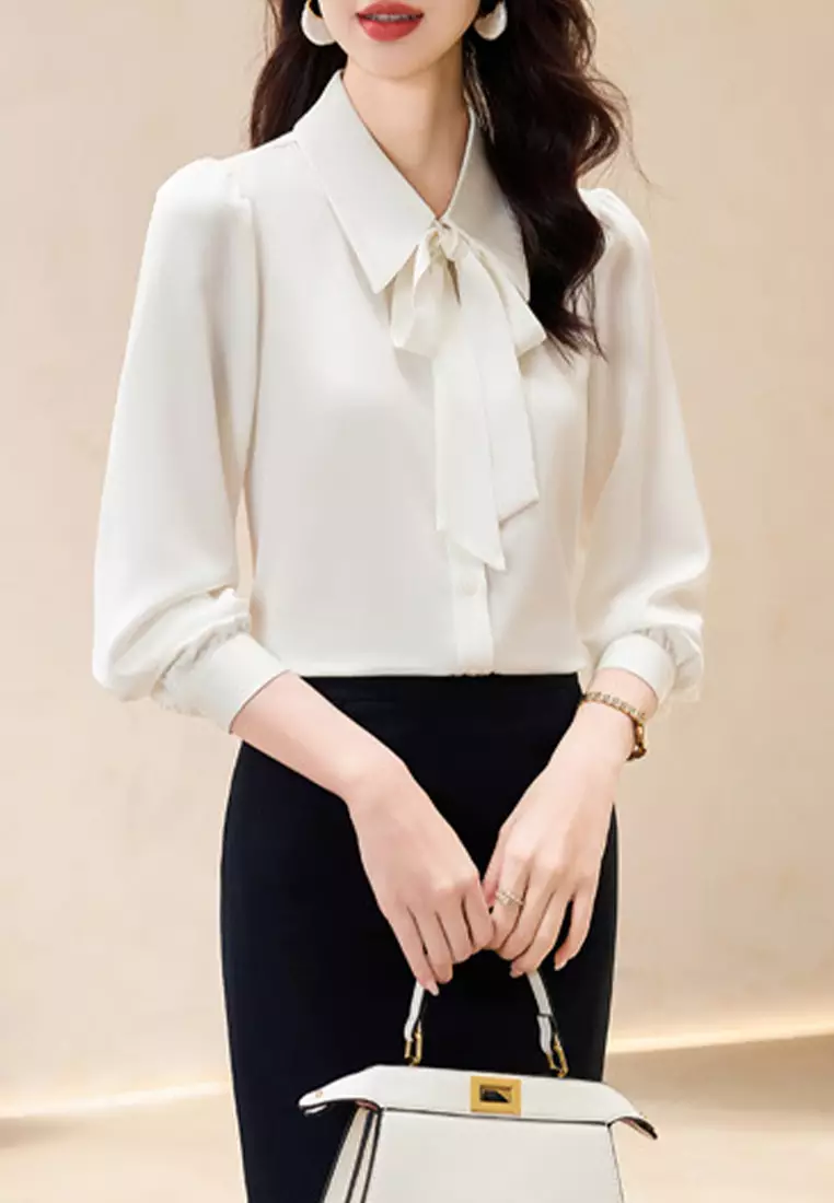 Buy HAPPY FRIDAYS Simple Chiffon Blouse YGH-EY610X 2025