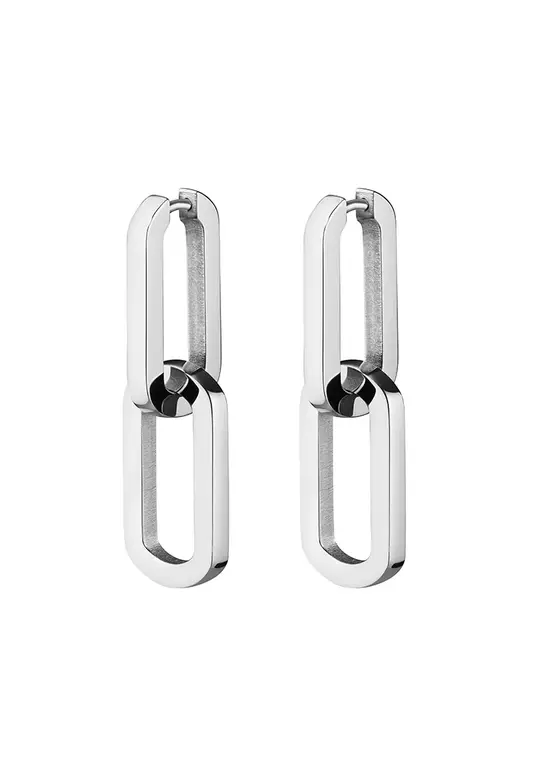 Dual Hoops Silver