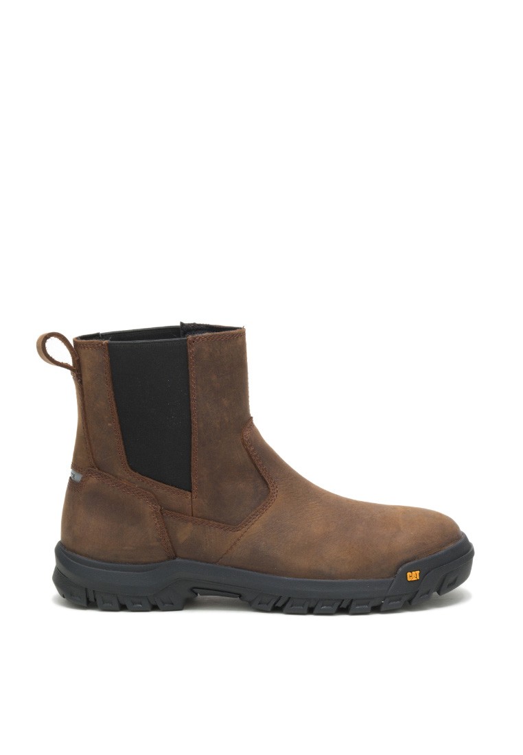 Caterpillar Men's WHEELBASE Steel Toe Work Boot - Clay Brown (P91026)