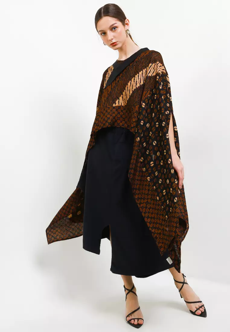 Blouse Crop Lowo Dasi Sleeve-Shawl