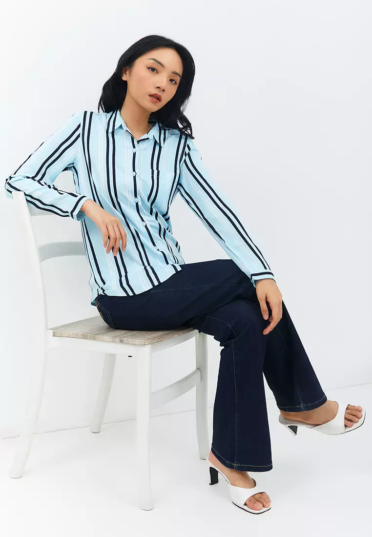 Aemma Blue Stripe Shirt (G.11606)