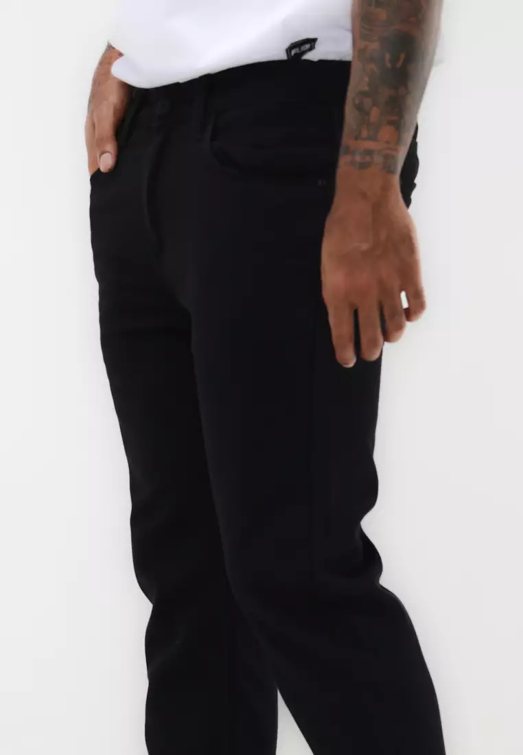 Denim Long Pants Slim Tapered