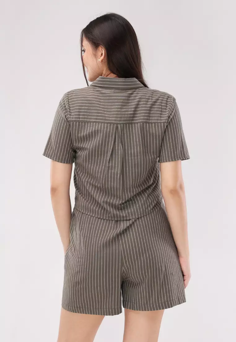 Short Sleeves Terno Skort