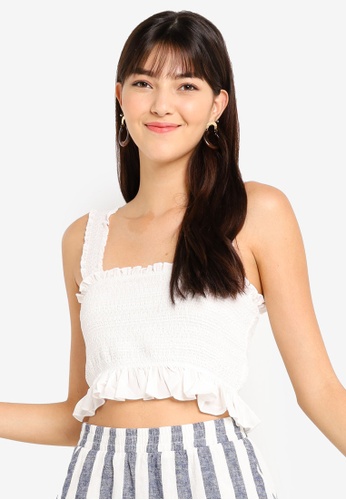 Buy Forever 21 Smocked Crop Top Online On Zalora Singapore