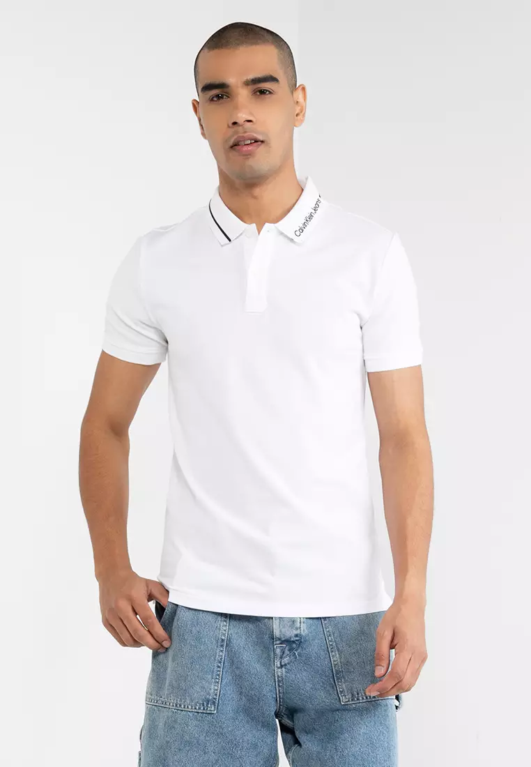 Buy Calvin Klein Slim Logo Collar Polo Shirt - Calvin Klein Jeans 2024  Online | ZALORA Singapore