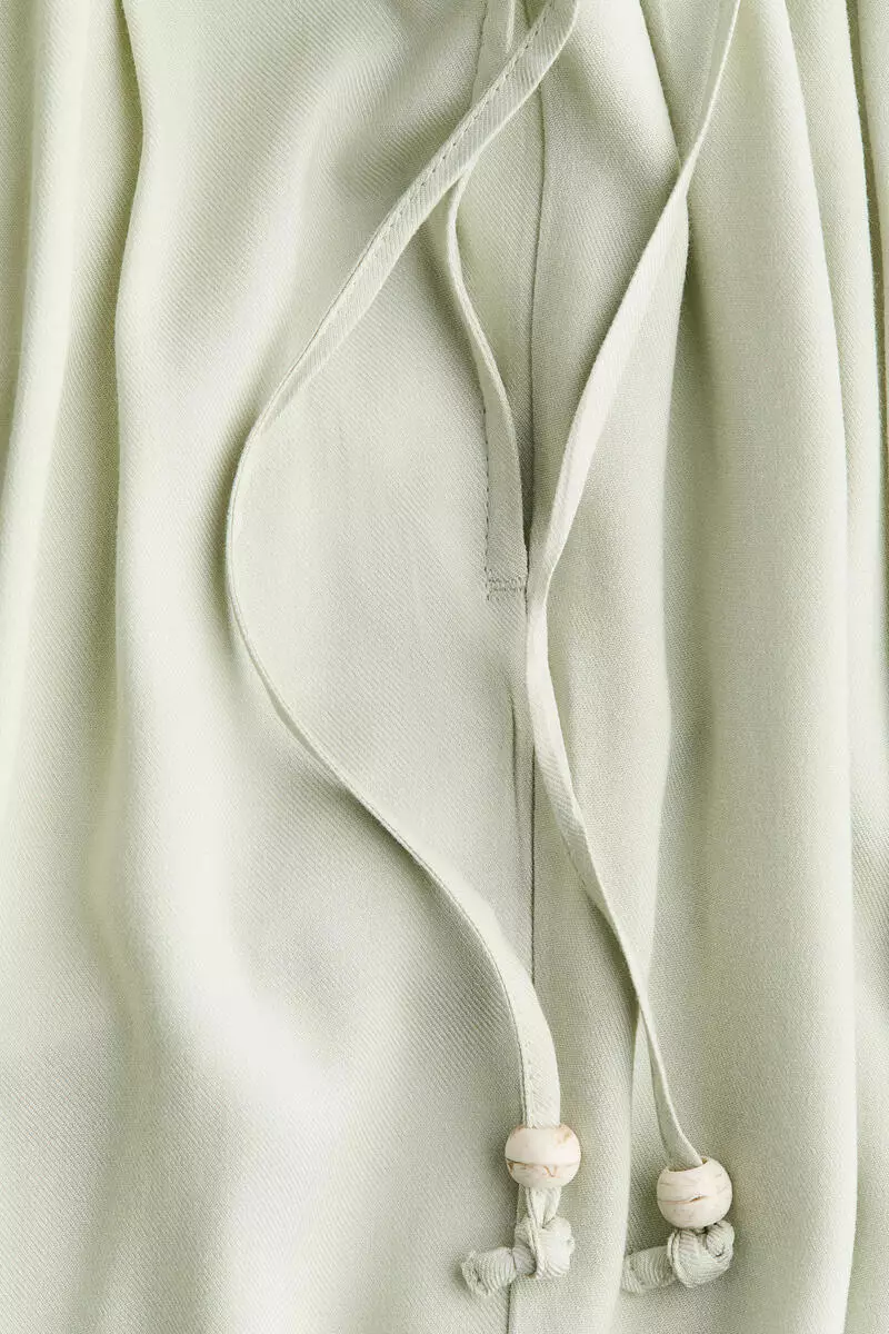 Wide drawstring trousers