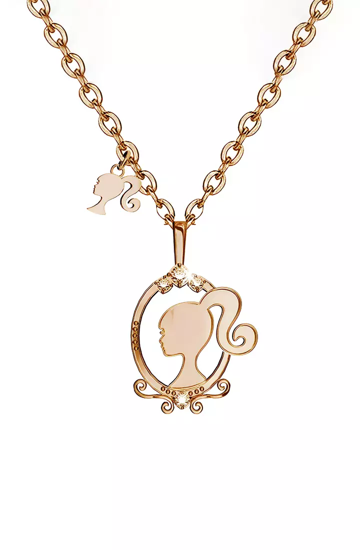 Barbie shop necklace gold