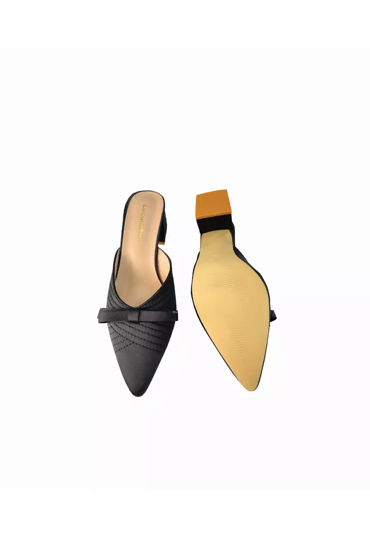 Lancaster Polo Women/Lady Slip On Heel Mules