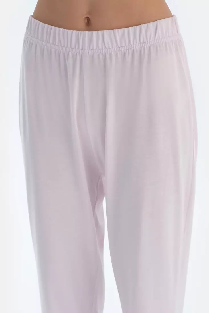 2-Pack Pink Trousers, Heart Print, Sleepwear for Women