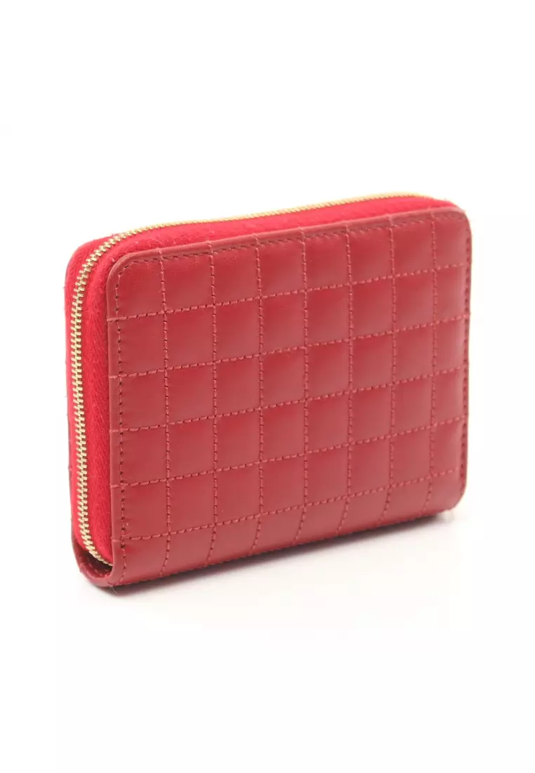 Red discount wallet purse