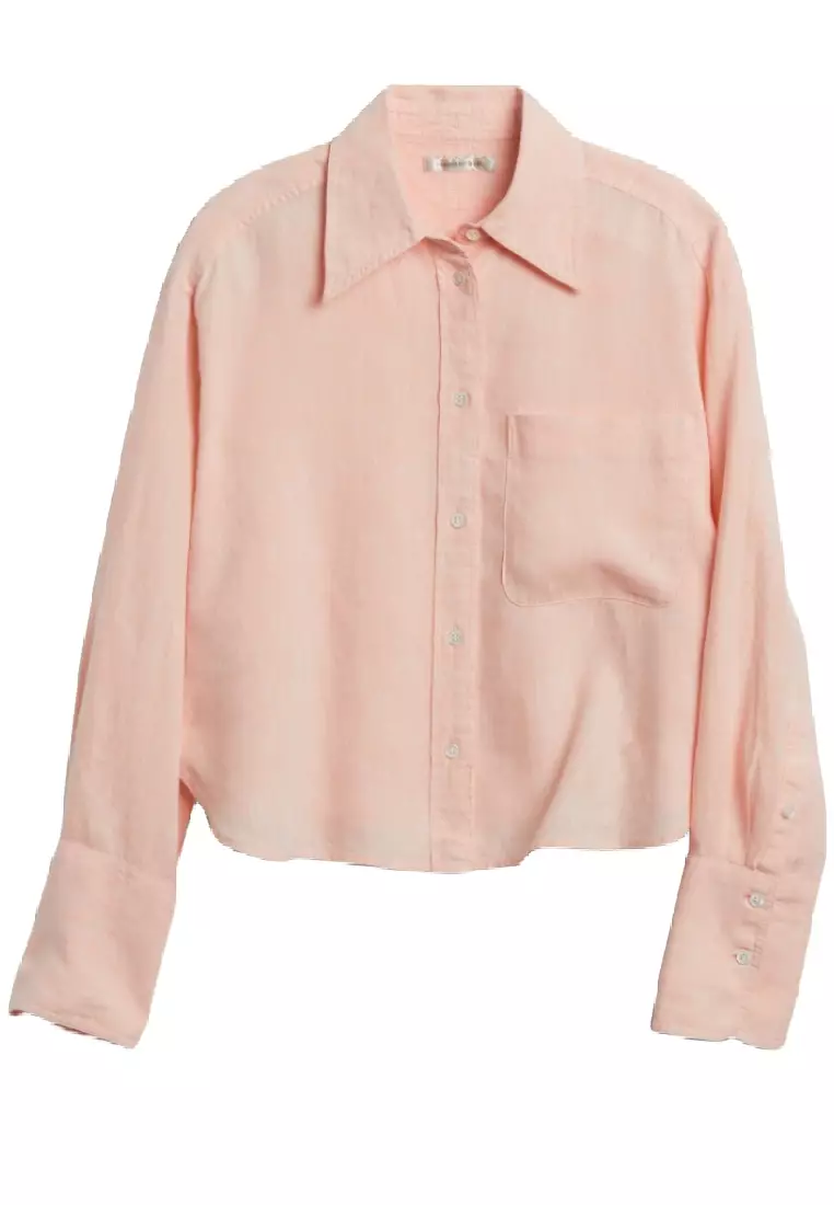 The Boxy Cropped Linen Shirt