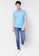 UniqTee blue Single Striped Collar Polo Shirt 6E641AABCA0940GS_4
