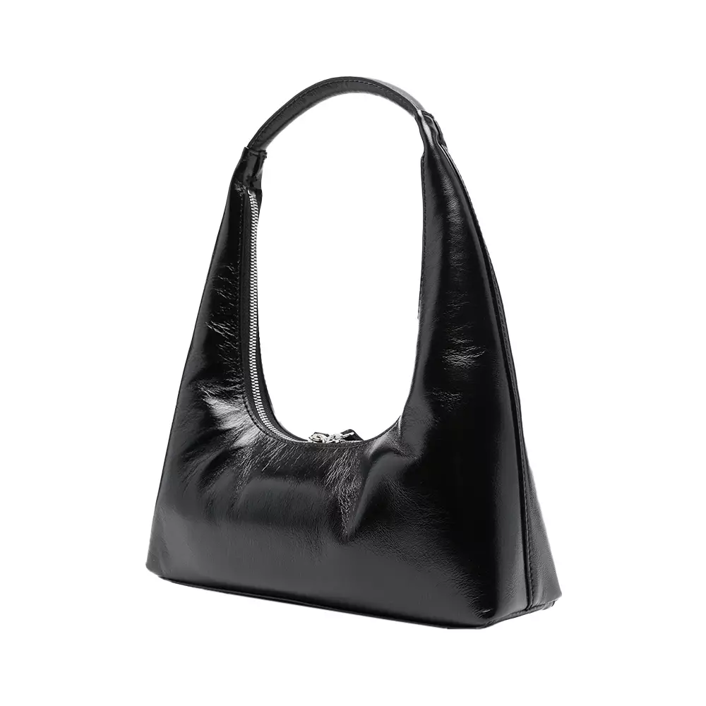 [4.4PRIL KEJUTAN HARGA] Hobo Shoulder Bag Crinkle Black Shw