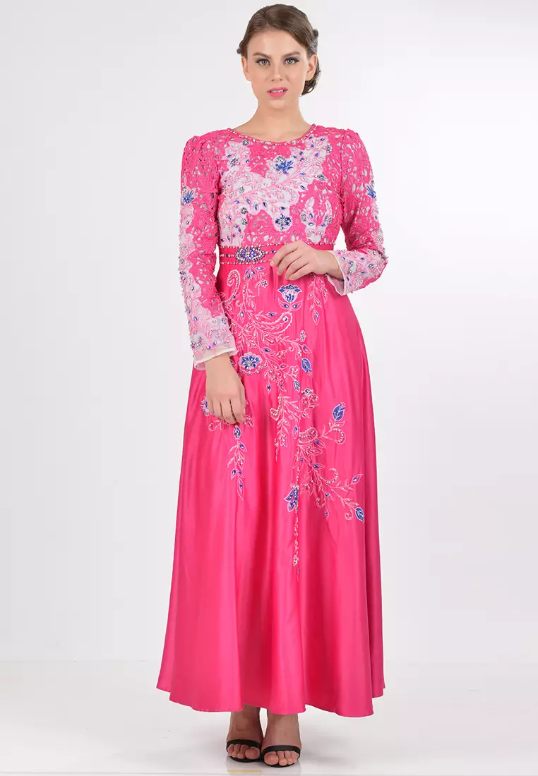 Bibiq Gamis Brokat Satin
