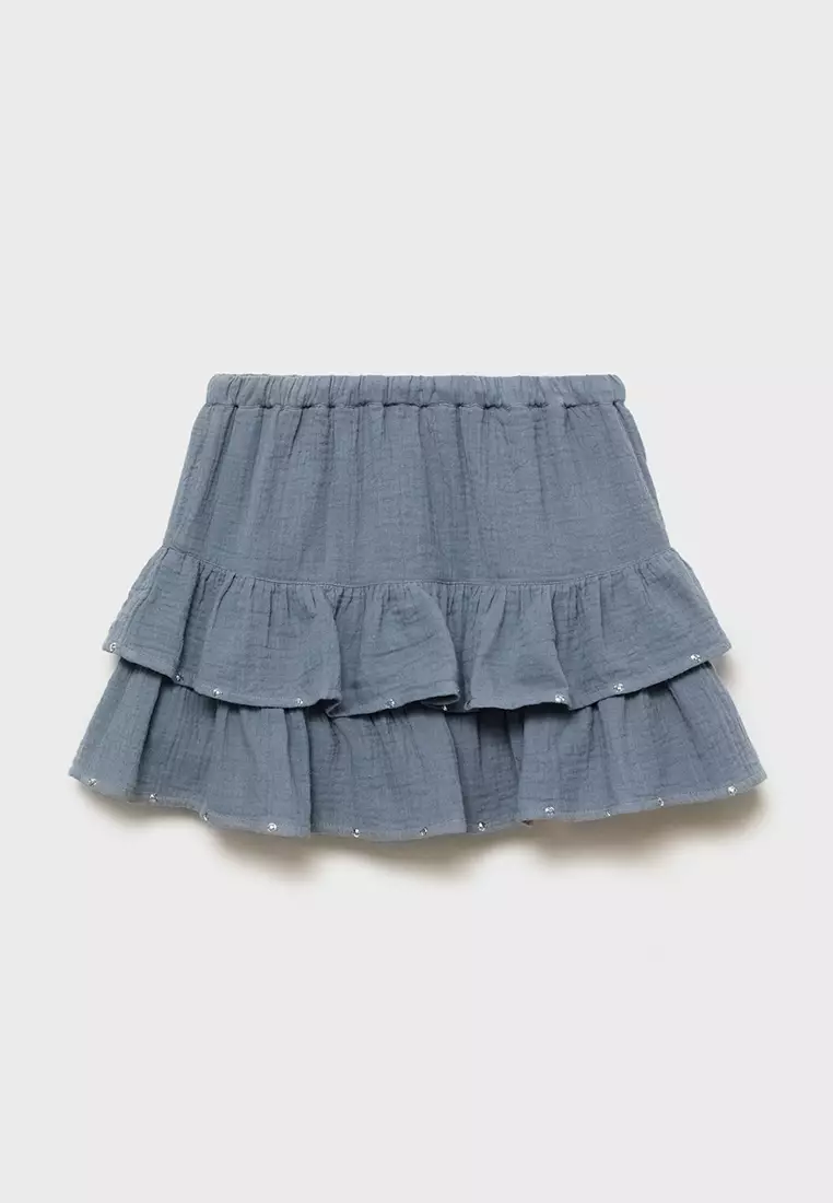 Jual MANGO KIDS Ruffle Skirt with Sequin Detail Original 2025