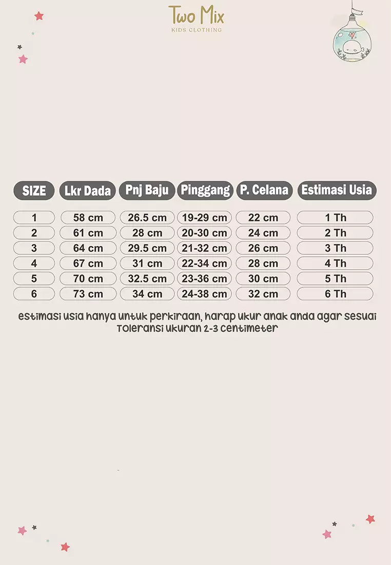 Two Mix - Bonita Set Setelan Anak Perempuan Fashion - One Set Anak Cewek Lucu 1-6 Tahun 4381 Coral