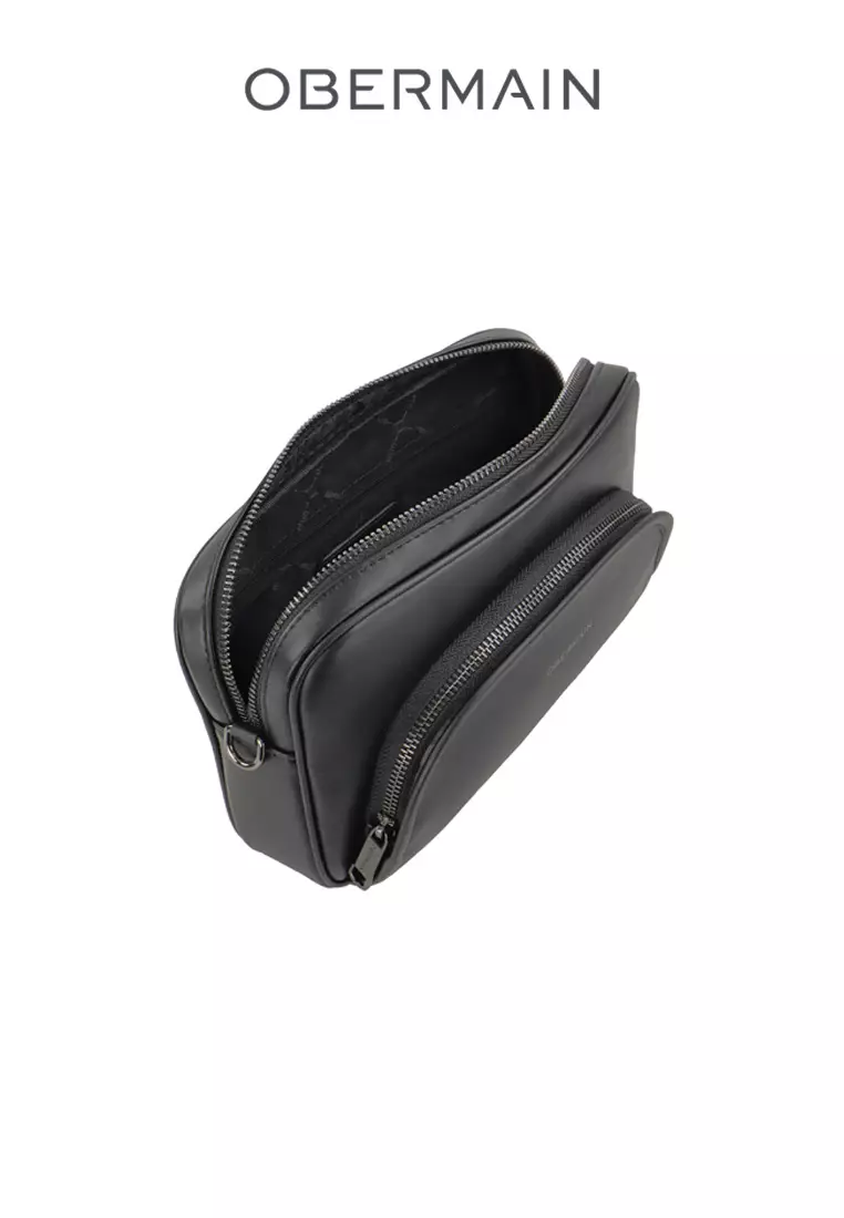 Men's Clutch Synthetic Leather Black