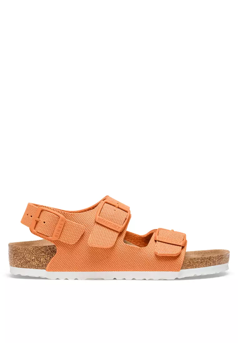Discount on Birkenstock  shoes - SKU: Milano Rivet Logo Kids Vegan Textile