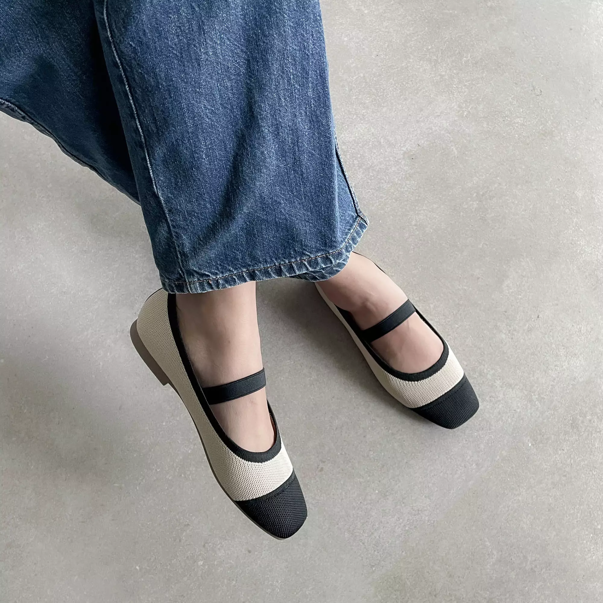 Blow Gia Mary Jane Flats Knit BLWF 0040