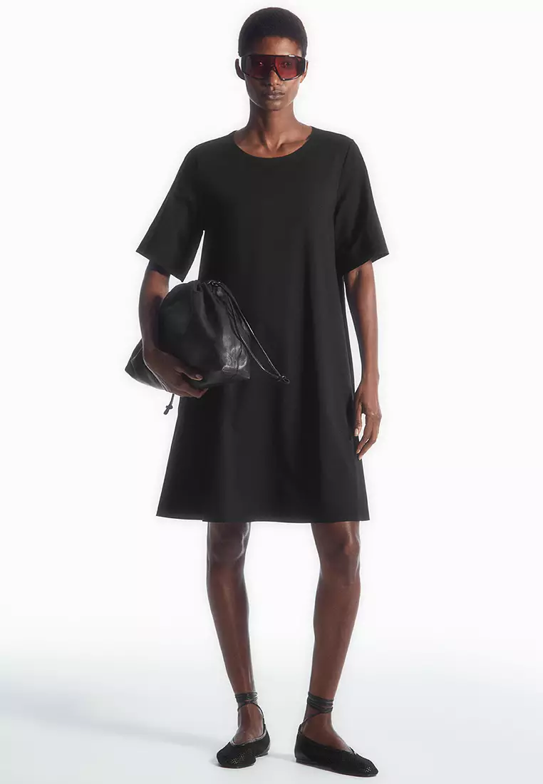 Buy COS Flared Mini T-Shirt Dress 2025 Online ZALORA