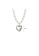 Glamorousky white Fashion Romantic 316L Stainless Steel Heart Pendant with Imitation Pearl Beaded Necklace 7F9A7ACFB95F09GS_2