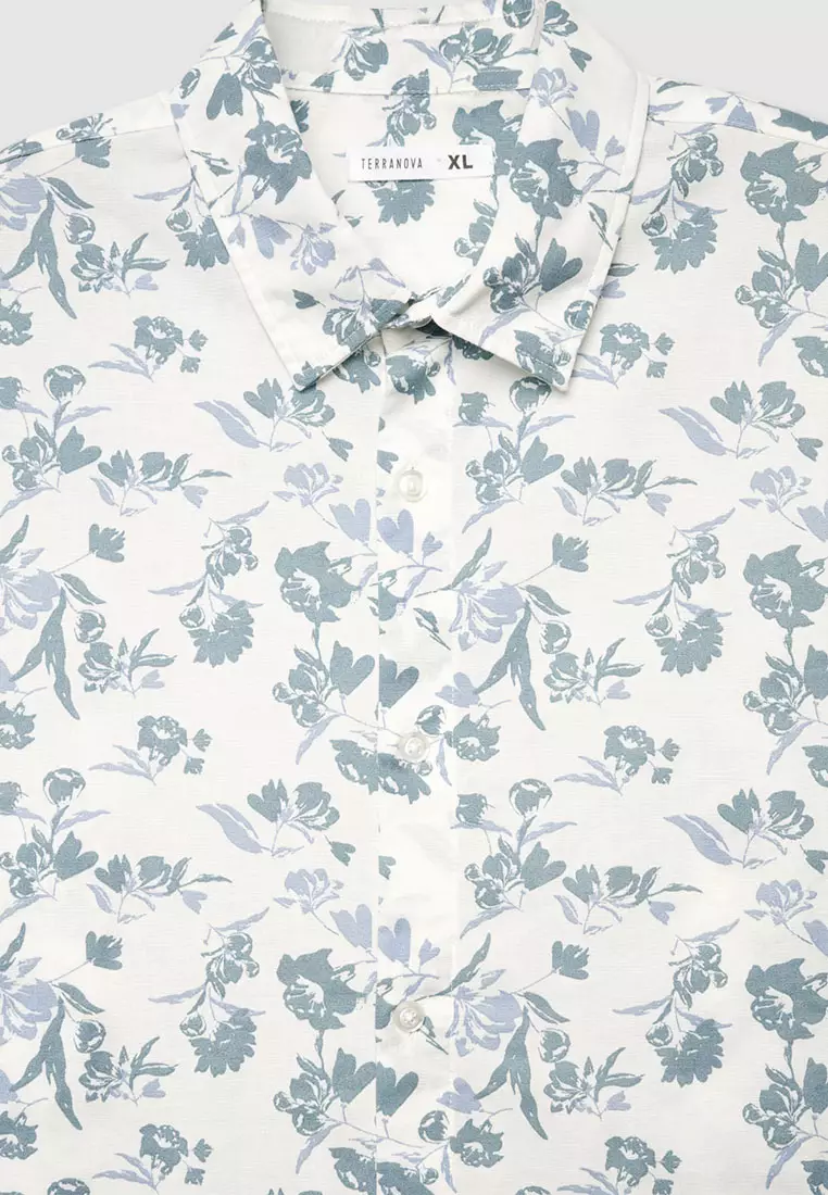 Men's Floral Print Shirt