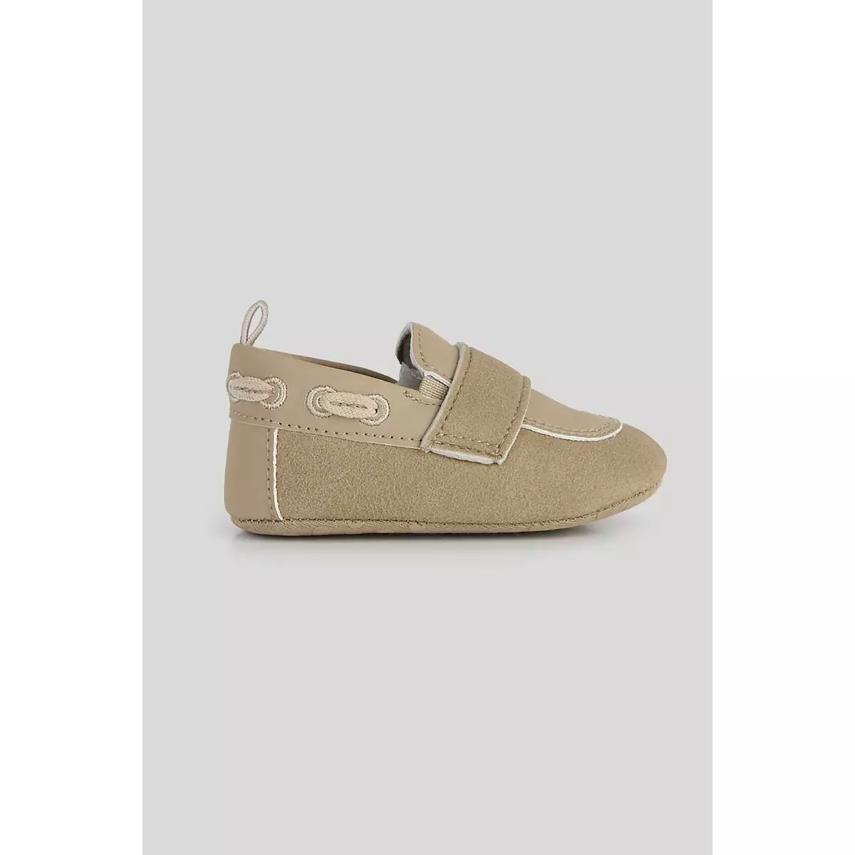 Mothercare Tan Loafer Pram Shoes - Sepatu Bayi Laki-laki (Cokelat)