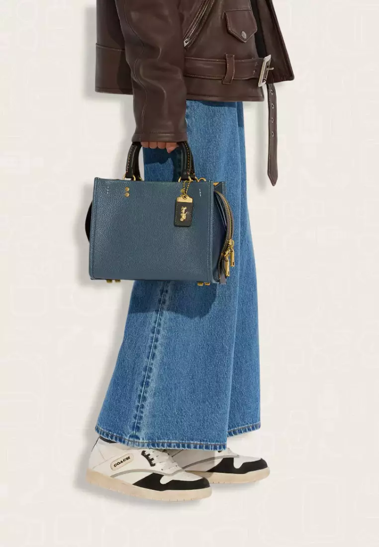 Coach Rogue Bag 25 In Regenerative Leather Dark Denim Multi