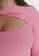 Trendyol pink Plus Size Cut Out Twist Jumper 77316AA7F926ECGS_3