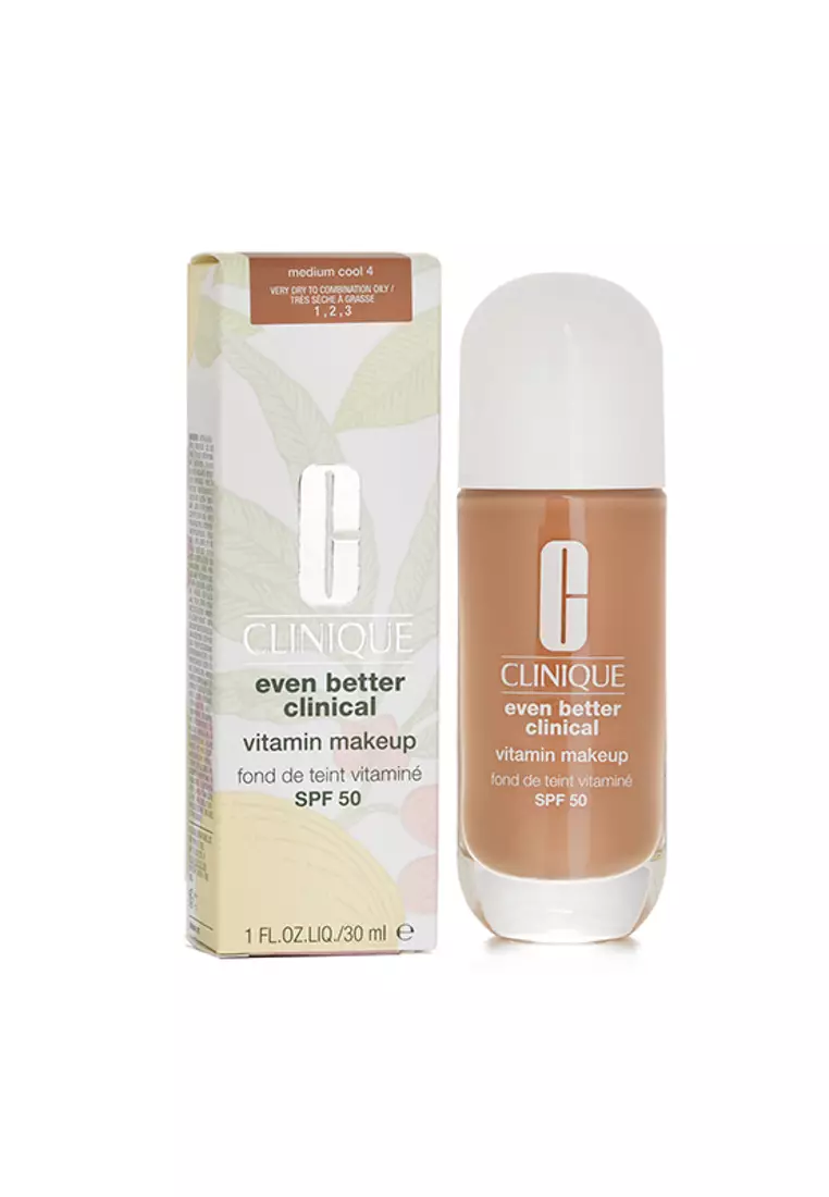 CLINIQUE - Even Better Clinical Vitamin MakeUp Foundation SPF 50 - # 4 Medium Cool 30ml