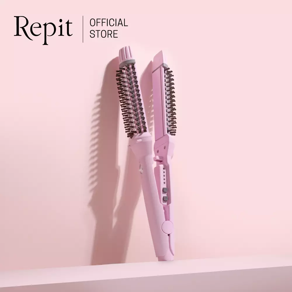 Repit Catokan Sisir / Magic Brush Iron 2in1 Titan 30mm