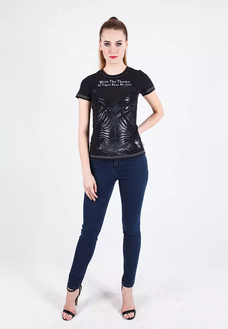 LGS - Celana Jeans Panjang Wanita - Biru Denim - LLJT.238.968.841.7C