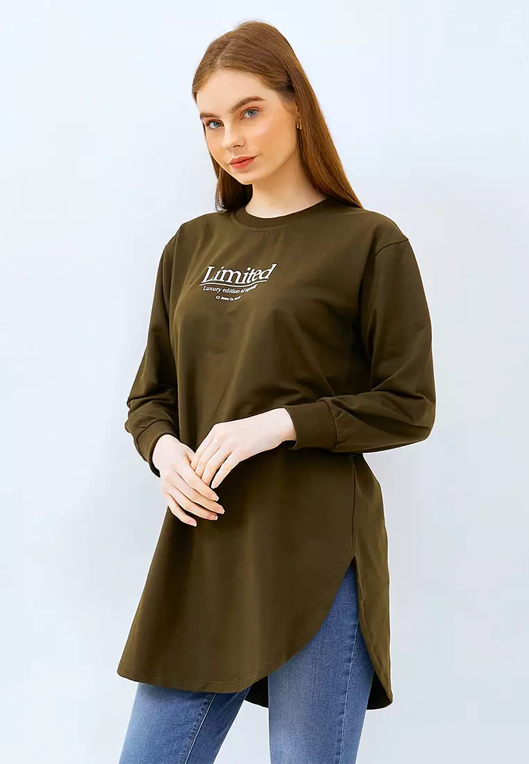 C2 Larifa Green Sweater Maxi