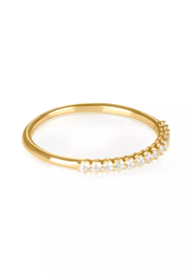 Half Eternity Band 14k Gold