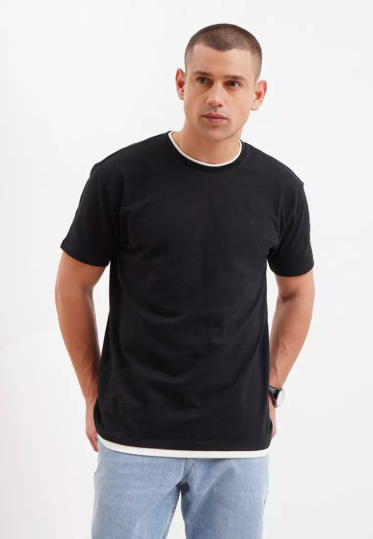 Penshoppe plain hot sale black shirt