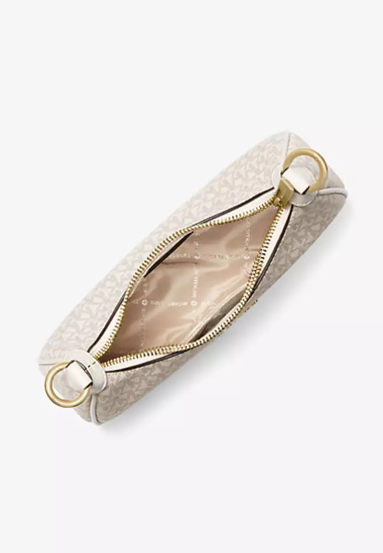 Michael Kors Cora Medium Zip Pouchette Light Cream Multi