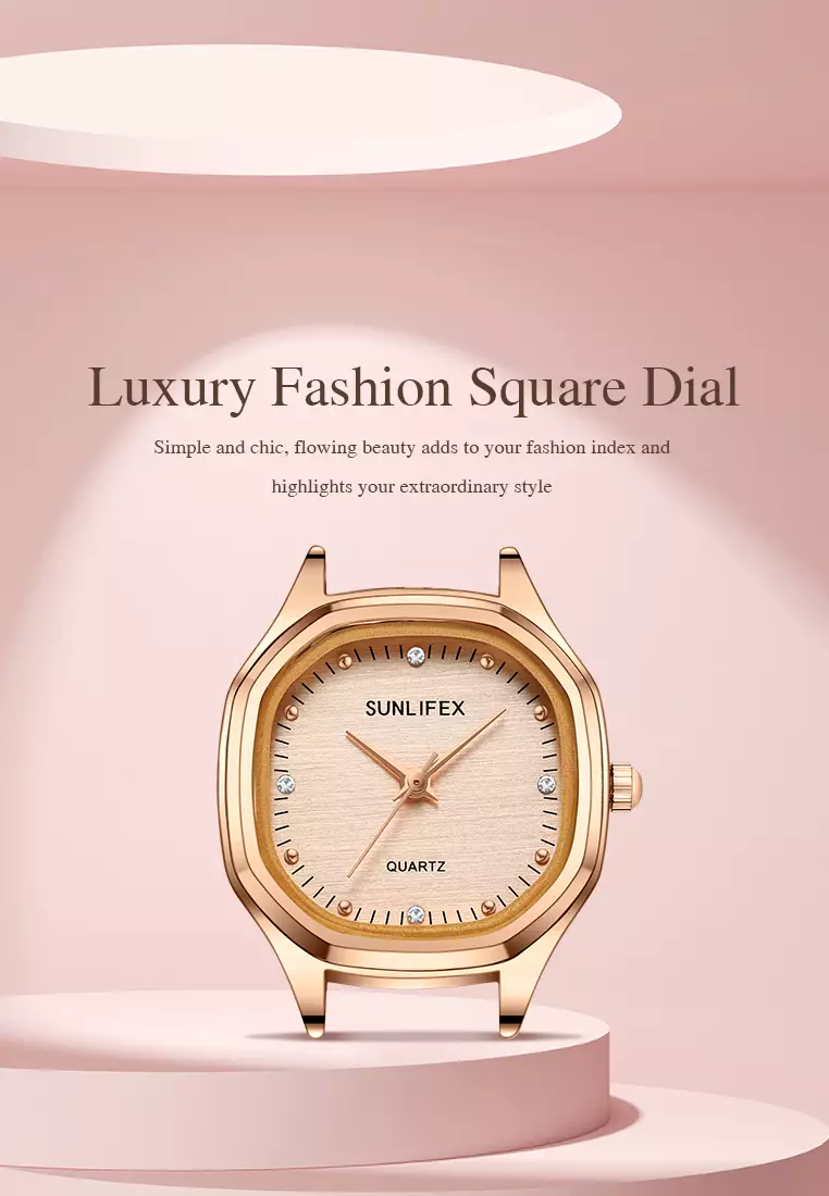 Jam Tangan Wanita 6015 Kecil Elegan Simpel Analog Korea Jam Tangan Cewek Original silverrose