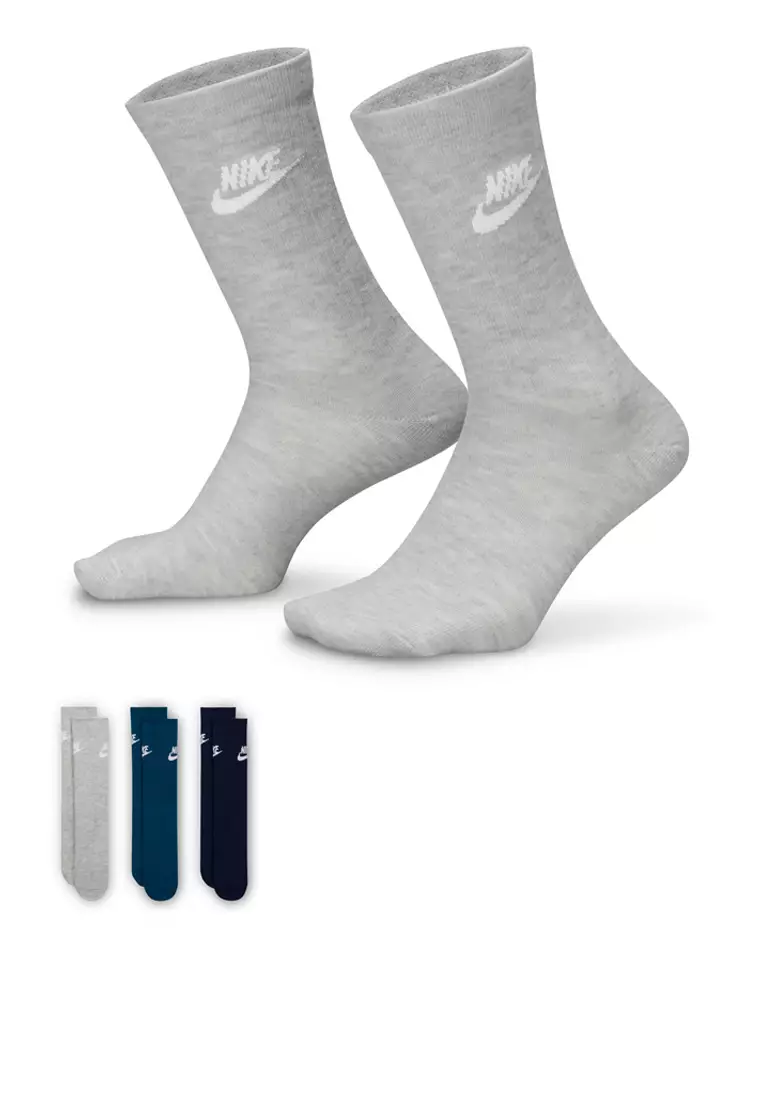 Sportswear Everyday Essential Crew Socks (3 Pairs)