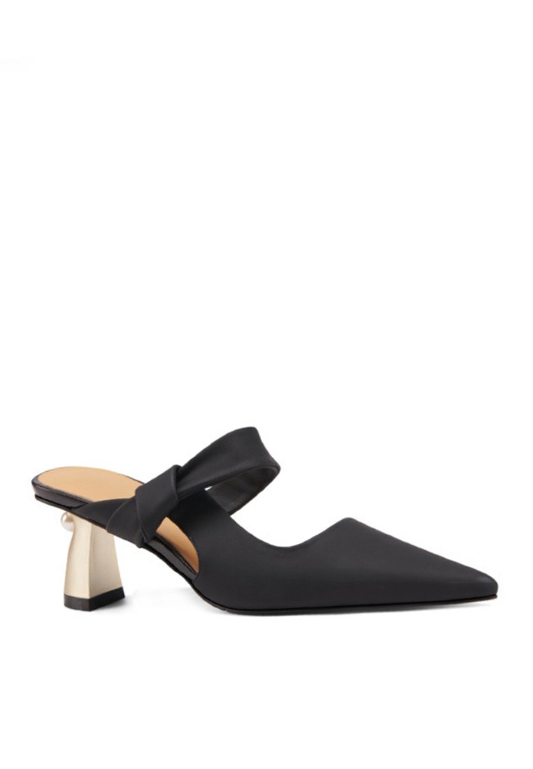 VANSA Comfortable Leather Mid Heels VSW-H1662428