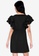 ZALORA BASICS black Layered Sleeve Square Neck Mini Dress D301BAAE0C2A28GS_2