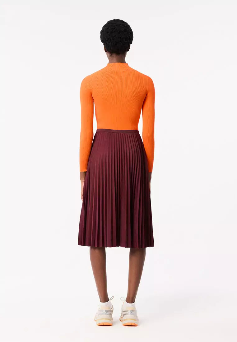 Women’s Elasticized Waist Flowing Pleated Skirt