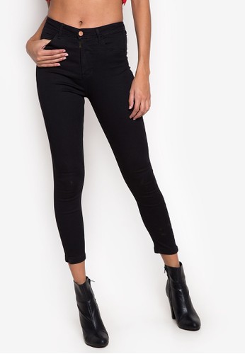 Powerstretch High-Waisted Jeans (Black)