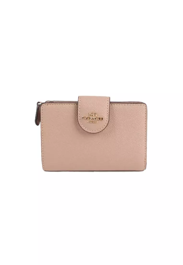 Coach wallet taupe deals