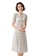 ONX.HK white Bow Polka-Dot Print Chiffon Dress 123ACAA5A07171GS_1