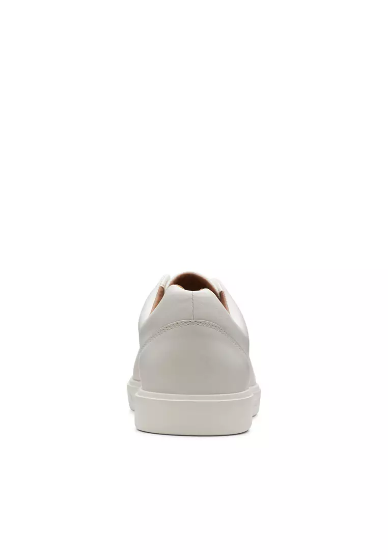 Mens Un Costa Lace Trainers - White Leather