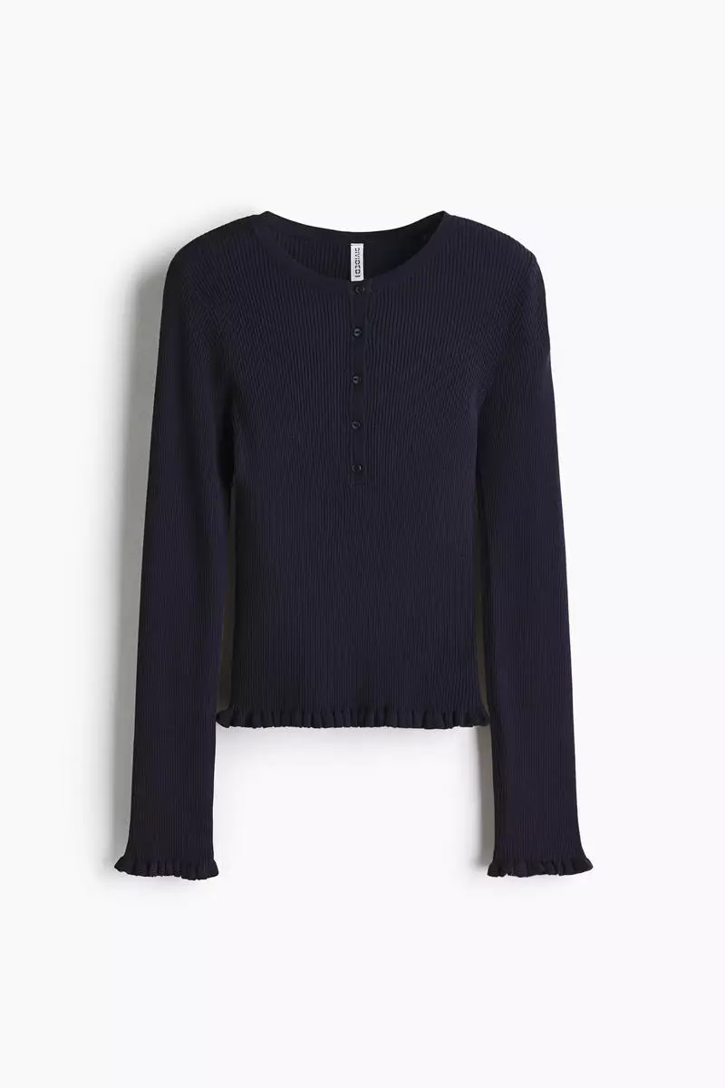 Rib-knit top