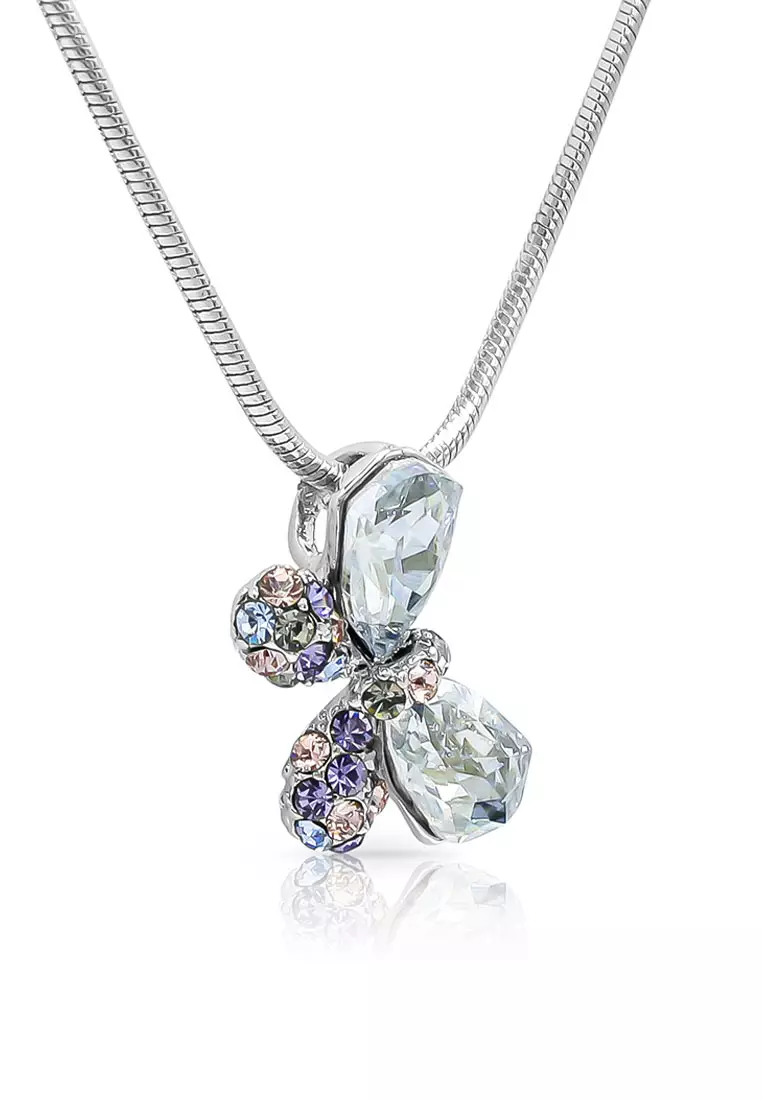 Buy SO SEOUL Caria Butterfly Moonlight and Blue Shade Swarovski
