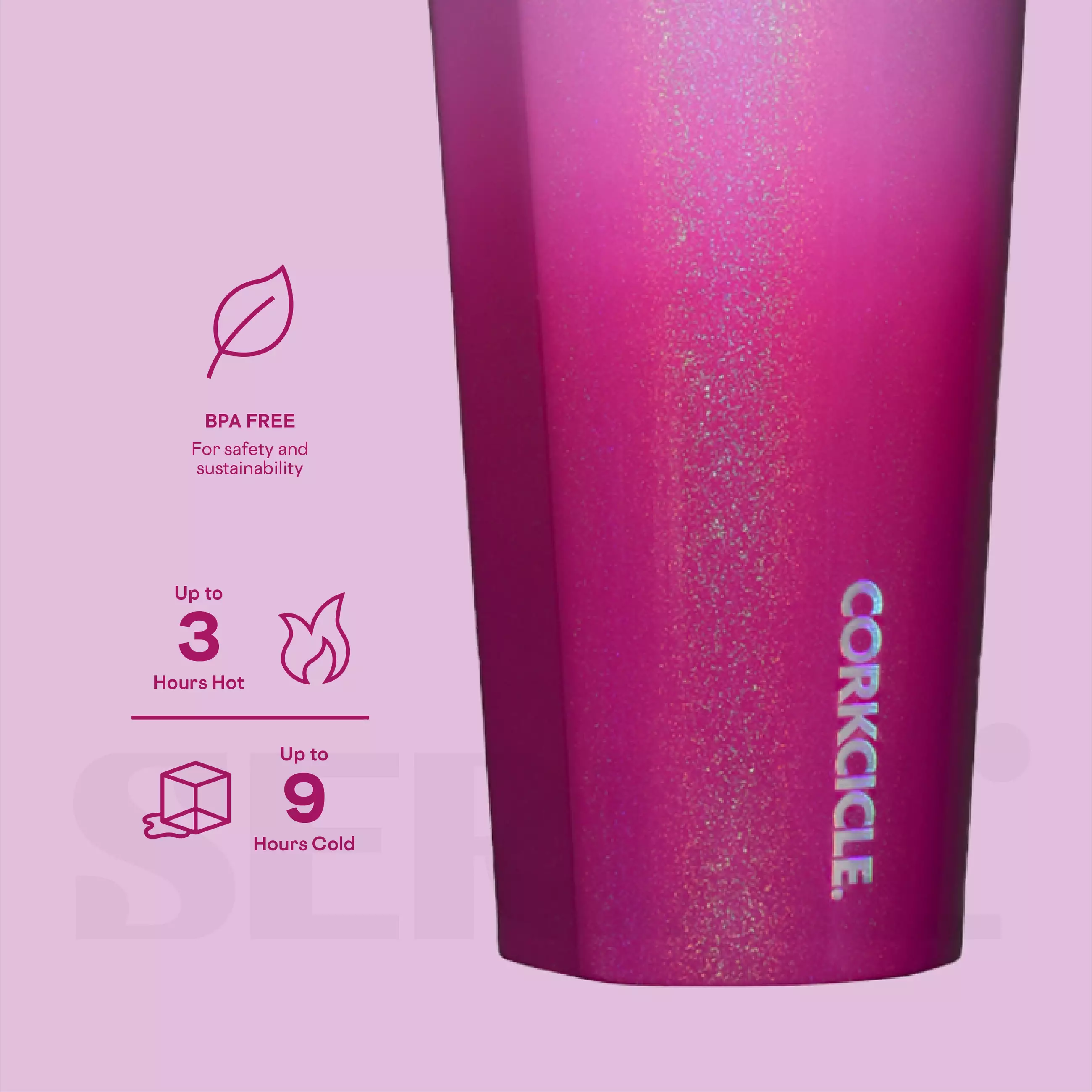 CORKCICLE® Tumbler 16oz - Ombre Unicorn Kiss